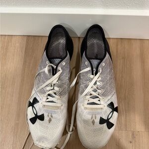 Women’s Track Shoes - Under Armour Black and White Sprint Cleats